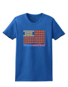 American Breakfast Flag - Bacon and Eggs - Mmmmerica Womens Dark T-Shirt-TooLoud-Royal-Blue-X-Small-Davson Sales