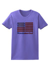 American Breakfast Flag - Bacon and Eggs - Mmmmerica Womens T-Shirt-Womens T-Shirt-TooLoud-Violet-X-Small-Davson Sales