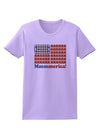 American Breakfast Flag - Bacon and Eggs - Mmmmerica Womens T-Shirt-Womens T-Shirt-TooLoud-Lavender-X-Small-Davson Sales