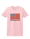 American Breakfast Flag - Bacon and Eggs - Mmmmerica Womens T-Shirt-Womens T-Shirt-TooLoud-PalePink-X-Small-Davson Sales