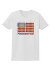 American Breakfast Flag - Bacon and Eggs - Mmmmerica Womens T-Shirt-Womens T-Shirt-TooLoud-White-X-Small-Davson Sales