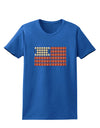 American Breakfast Flag - Bacon and Eggs Womens Dark T-Shirt-TooLoud-Royal-Blue-X-Small-Davson Sales