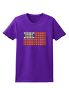 American Breakfast Flag - Bacon and Eggs Womens Dark T-Shirt-TooLoud-Purple-X-Small-Davson Sales