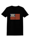 American Breakfast Flag - Bacon and Eggs Womens Dark T-Shirt-TooLoud-Black-X-Small-Davson Sales