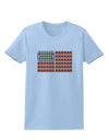 American Breakfast Flag - Bacon and Eggs Womens T-Shirt-Womens T-Shirt-TooLoud-Light-Blue-X-Small-Davson Sales