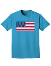 American Flag Adult Dark T-Shirt-Mens T-Shirt-TooLoud-Turquoise-Small-Davson Sales