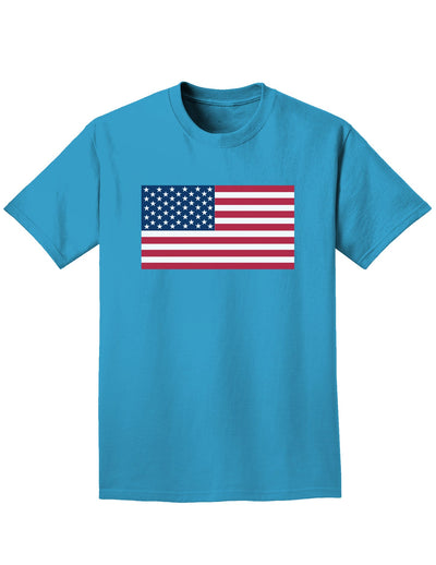 American Flag Adult Dark T-Shirt-Mens T-Shirt-TooLoud-Turquoise-Small-Davson Sales