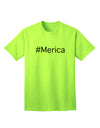 American Flag Adult T-Shirt-Mens T-shirts-TooLoud-Neon-Green-Small-Davson Sales