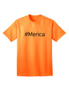 American Flag Adult T-Shirt-Mens T-shirts-TooLoud-Neon-Orange-Small-Davson Sales