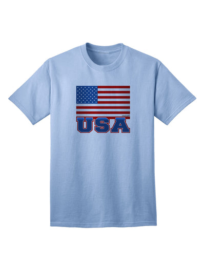 American Flag Adult T-Shirt by TooLoud-Mens T-shirts-TooLoud-Light-Blue-Small-Davson Sales