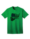 American Flag Adult T-Shirt by TooLoud - A Captivating Addition to Your Wardrobe, Showcasing the Essence of American Roots Design-Mens T-shirts-TooLoud-Kelly-Green-Small-Davson Sales