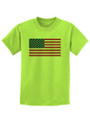 American Flag Childrens T-Shirt-Childrens T-Shirt-TooLoud-Lime-Green-X-Small-Davson Sales