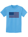 American Flag Childrens T-Shirt-Childrens T-Shirt-TooLoud-Aquatic-Blue-X-Small-Davson Sales