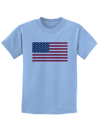 American Flag Childrens T-Shirt-Childrens T-Shirt-TooLoud-Light-Blue-X-Small-Davson Sales