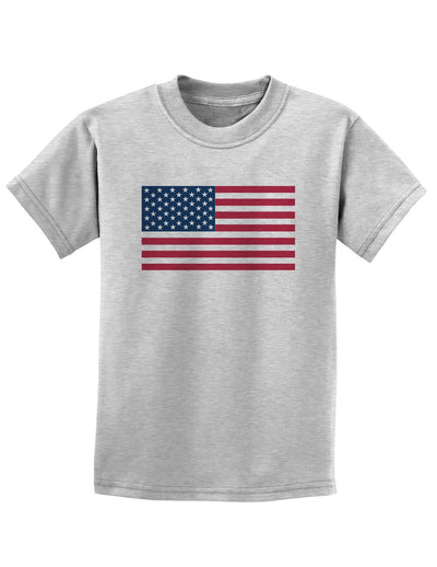 American Flag Childrens T-Shirt-Childrens T-Shirt-TooLoud-AshGray-X-Small-Davson Sales