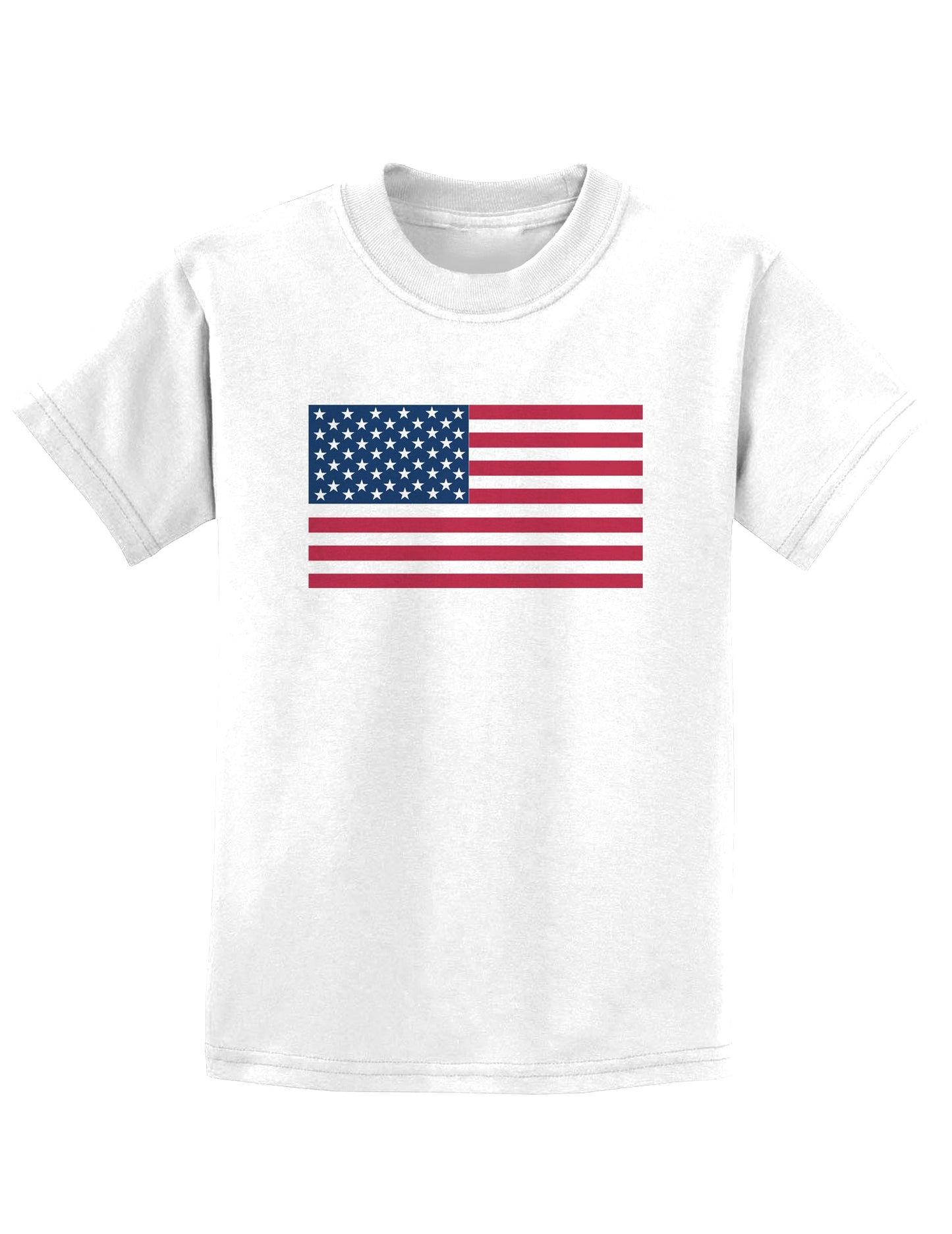 American Flag Childrens T-Shirt-Childrens T-Shirt-TooLoud-White-X-Small-Davson Sales