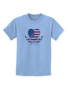 American Flag Decorative Floral Heart Vintage Childrens T-Shirt-Childrens T-Shirt-TooLoud-Light-Blue-X-Small-Davson Sales