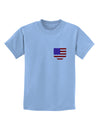 American Flag Faux Pocket Design Childrens T-Shirt by TooLoud-Childrens T-Shirt-TooLoud-Light-Blue-X-Small-Davson Sales