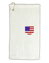 American Flag Faux Pocket Design Micro Terry Gromet Golf Towel 16 x 25 inch by TooLoud-Golf Towel-TooLoud-White-Davson Sales