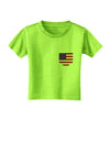 American Flag Faux Pocket Design Toddler T-Shirt by TooLoud-Toddler T-Shirt-TooLoud-Lime-Green-2T-Davson Sales