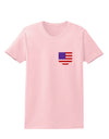 American Flag Faux Pocket Design Womens T-Shirt by TooLoud-Womens T-Shirt-TooLoud-PalePink-X-Small-Davson Sales