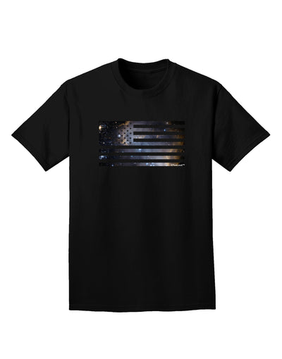 American Flag Galaxy Adult Dark T-Shirt by TooLoud-Mens T-Shirt-TooLoud-Black-Small-Davson Sales