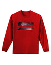 American Flag Galaxy Adult Long Sleeve Dark T-Shirt by TooLoud-TooLoud-Red-Small-Davson Sales