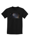 American Flag Galaxy Childrens Dark T-Shirt by TooLoud-Childrens T-Shirt-TooLoud-Black-X-Small-Davson Sales