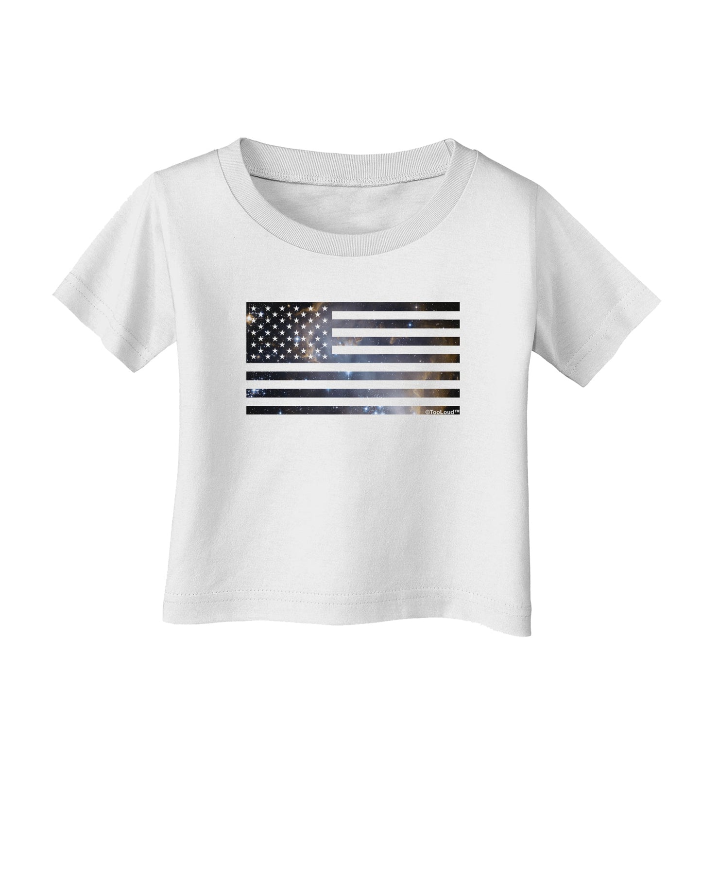 American Flag Galaxy Infant T-Shirt by TooLoud-Infant T-Shirt-TooLoud-White-06-Months-Davson Sales