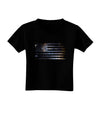 American Flag Galaxy Toddler T-Shirt Dark by TooLoud-Toddler T-Shirt-TooLoud-Black-2T-Davson Sales