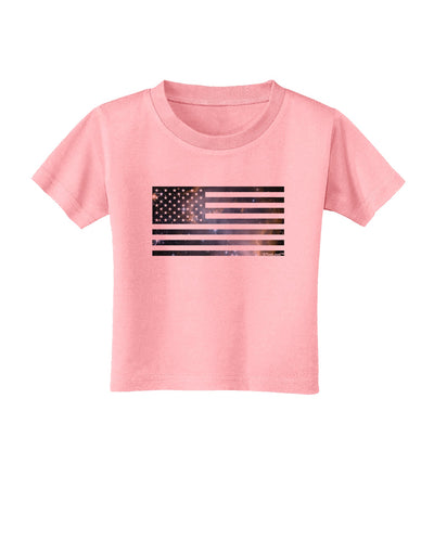 American Flag Galaxy Toddler T-Shirt by TooLoud-Toddler T-Shirt-TooLoud-Candy-Pink-2T-Davson Sales