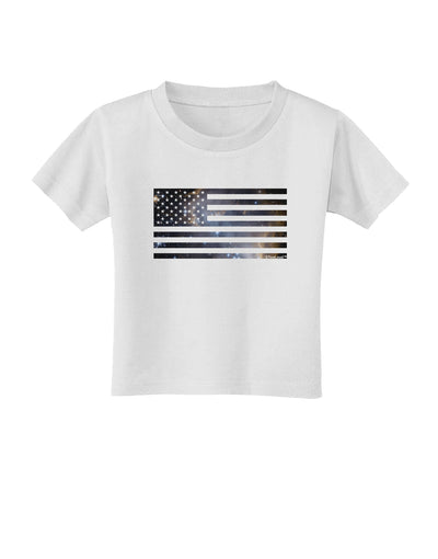 American Flag Galaxy Toddler T-Shirt by TooLoud-Toddler T-Shirt-TooLoud-White-2T-Davson Sales