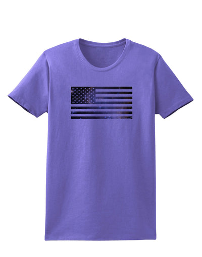 American Flag Galaxy Womens T-Shirt by TooLoud-Womens T-Shirt-TooLoud-Violet-X-Small-Davson Sales