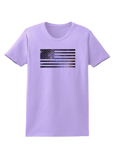 American Flag Galaxy Womens T-Shirt by TooLoud-Womens T-Shirt-TooLoud-Lavender-X-Small-Davson Sales