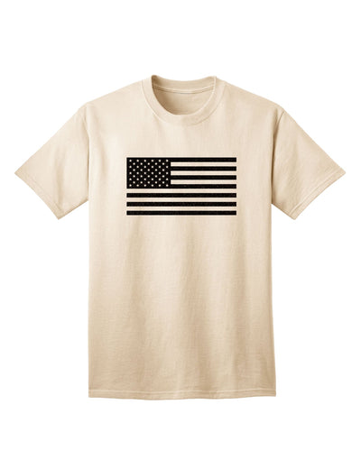 American Flag Glitter - Black Adult T-Shirt-unisex t-shirt-TooLoud-Natural-Small-Davson Sales