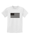 American Flag Glitter - Black Childrens T-Shirt-Childrens T-Shirt-TooLoud-White-X-Small-Davson Sales