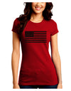 American Flag Glitter - Black Juniors Crew Dark T-Shirt-T-Shirts Juniors Tops-TooLoud-Red-Juniors Fitted Small-Davson Sales