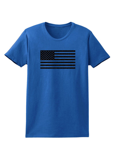 American Flag Glitter - Black Womens Dark T-Shirt-TooLoud-Royal-Blue-X-Small-Davson Sales