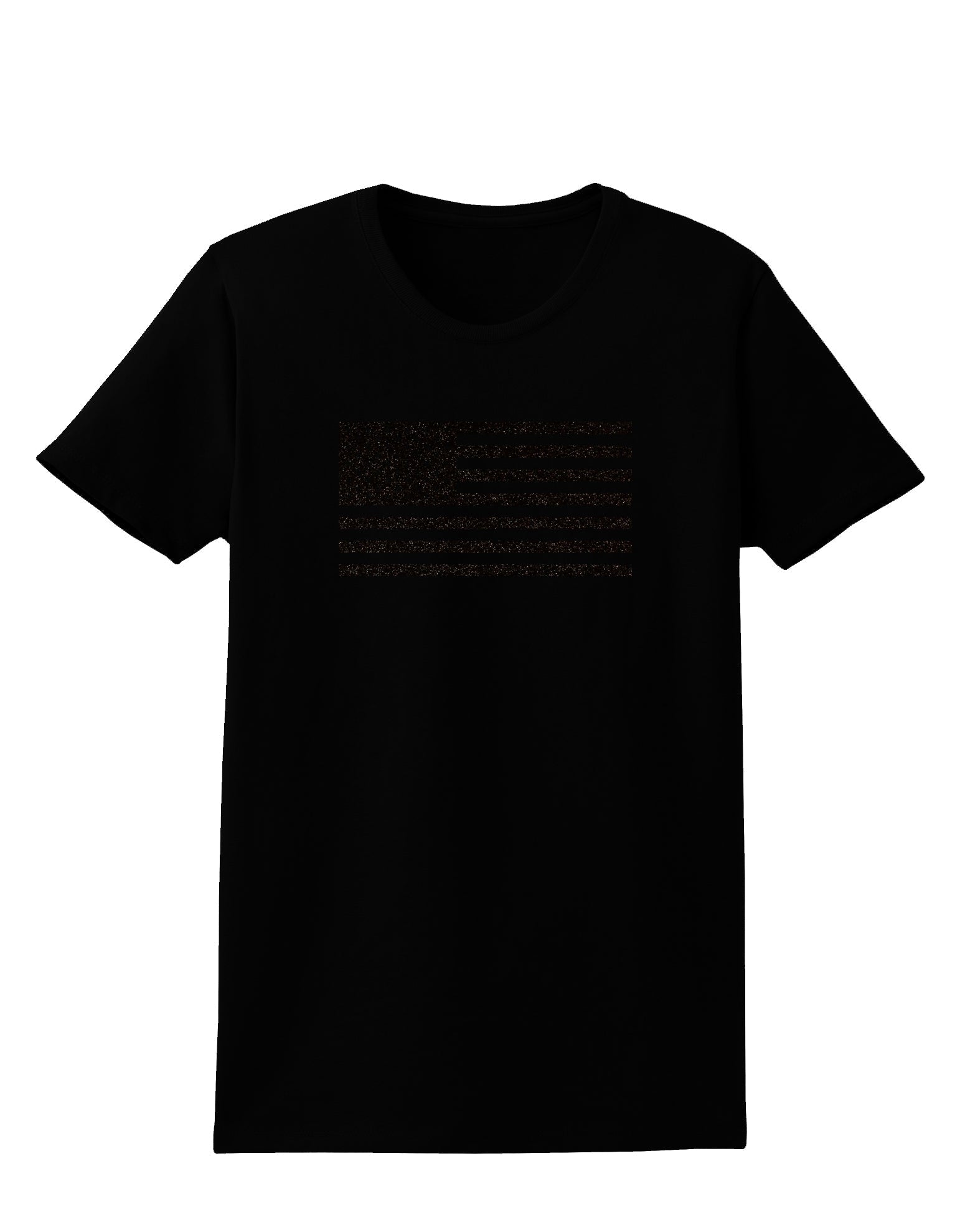American Flag Glitter - Black Womens Dark T-Shirt-TooLoud-Black-X-Small-Davson Sales