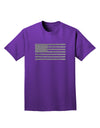 American Flag Glitter - Silver Adult Dark T-Shirt-Mens T-Shirt-TooLoud-Purple-Small-Davson Sales