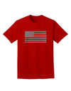 American Flag Glitter - Silver Adult Dark T-Shirt-Mens T-Shirt-TooLoud-Red-Small-Davson Sales