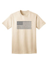 American Flag Glitter - Silver Adult T-Shirt-unisex t-shirt-TooLoud-Natural-Small-Davson Sales