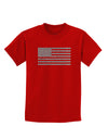 American Flag Glitter - Silver Childrens Dark T-Shirt-Childrens T-Shirt-TooLoud-Red-X-Small-Davson Sales