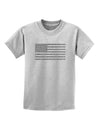 American Flag Glitter - Silver Childrens T-Shirt-Childrens T-Shirt-TooLoud-AshGray-X-Small-Davson Sales