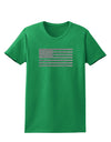 American Flag Glitter - Silver Womens Dark T-Shirt-TooLoud-Kelly-Green-X-Small-Davson Sales