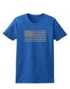 American Flag Glitter - Silver Womens Dark T-Shirt-TooLoud-Royal-Blue-X-Small-Davson Sales