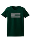 American Flag Glitter - Silver Womens Dark T-Shirt-TooLoud-Forest-Green-Small-Davson Sales