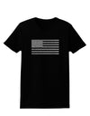 American Flag Glitter - Silver Womens Dark T-Shirt-TooLoud-Black-X-Small-Davson Sales