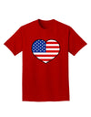 American Flag Heart Design Adult Dark T-Shirt by TooLoud-Mens T-Shirt-TooLoud-Red-Small-Davson Sales