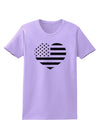 American Flag Heart Design - Stamp Style Womens T-Shirt by TooLoud-Womens T-Shirt-TooLoud-Lavender-X-Small-Davson Sales